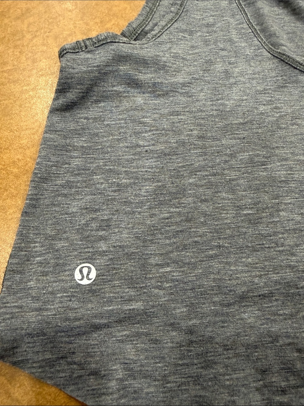 Lululemon Intended Tank Heathered Gray Racerback Brushed Soft Tank Top SZ 6 - Picture 5 of 6